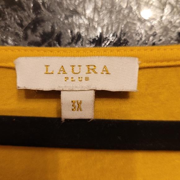 Laura Spring Yellow Top - 3X - Picture 4 of 4